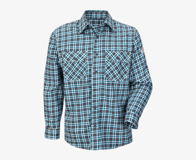 Plaid Uniform Shirt - Shirt, transparent png #2642929