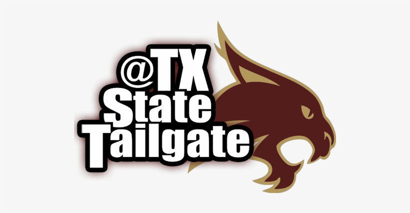 Clip Art Black And White Download Tailagate Tx Football - Texas State University, transparent png #2643611