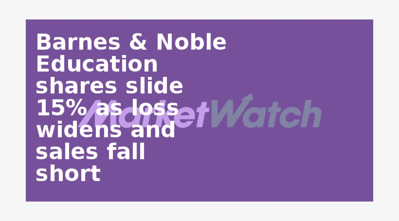 Barnes & Noble Education Shares Slide 15% As Loss Widens - Imagens Para Facebook De Amor, transparent png #2643680