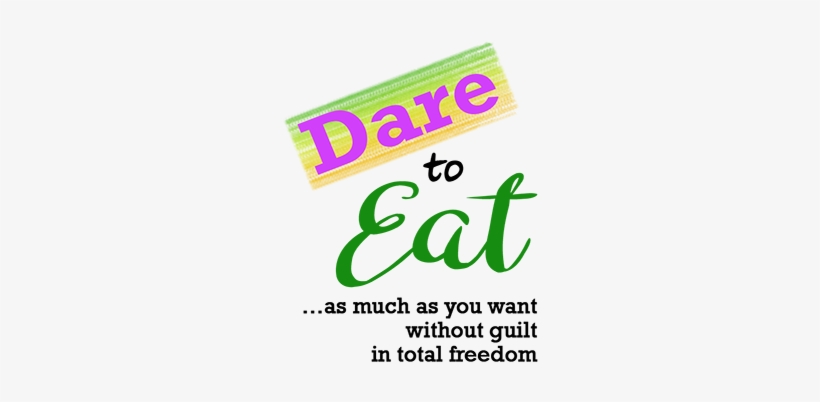 Dare To Eat Logo With Text Half Size - Calligraphy, transparent png #2643771