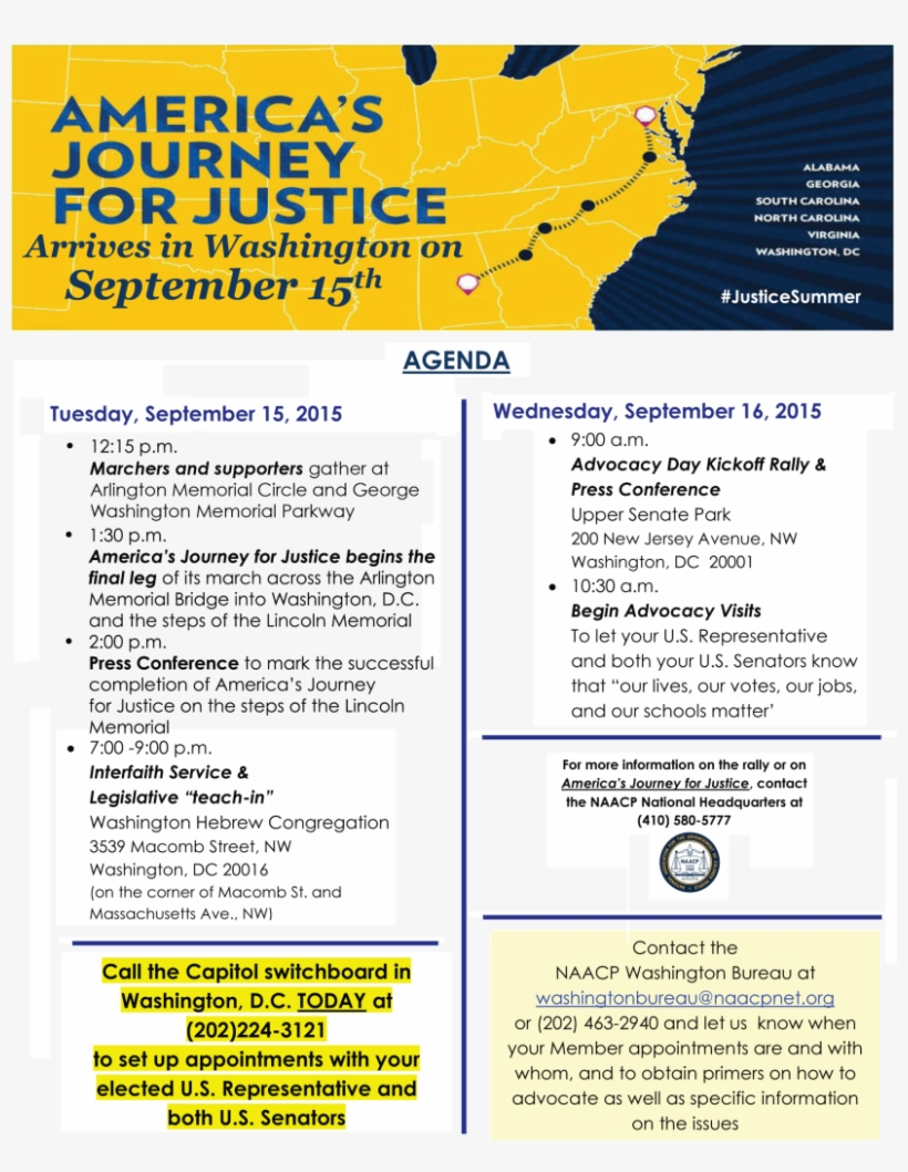 Advocacy Day Flyer-naacp - Autoridad De Turismo De Panama, transparent png #2644470