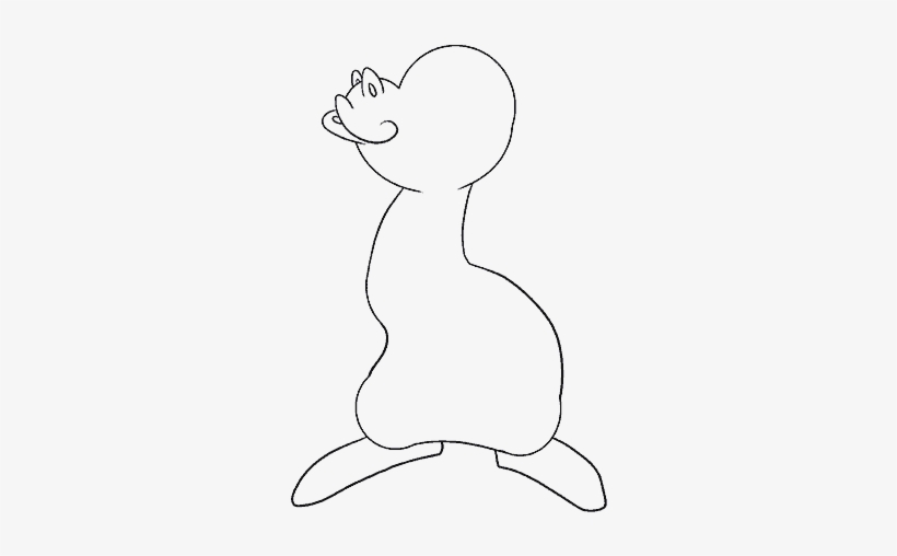 Drawn Baby Dragon - Line Art, transparent png #2644793