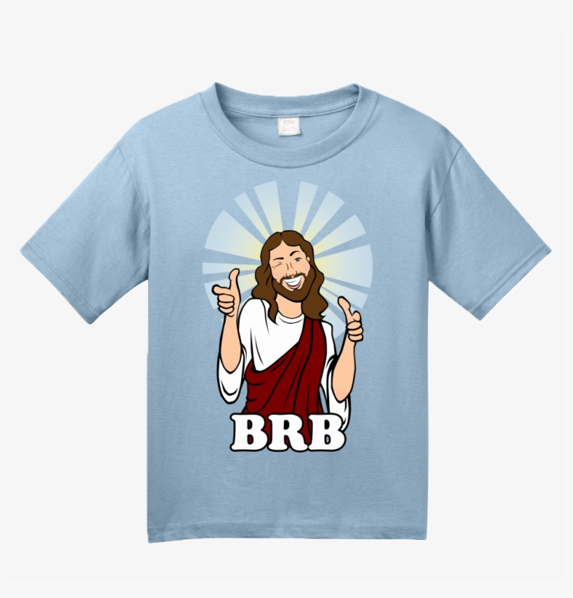 Youth Light Blue Brb Jesus - Shirt Geburtstag 2, transparent png #2644854