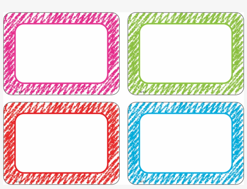 Tcr 2689 Scribble Nametags - Teacher Created Resources Scribble Name Tags/labels, transparent png #2645011