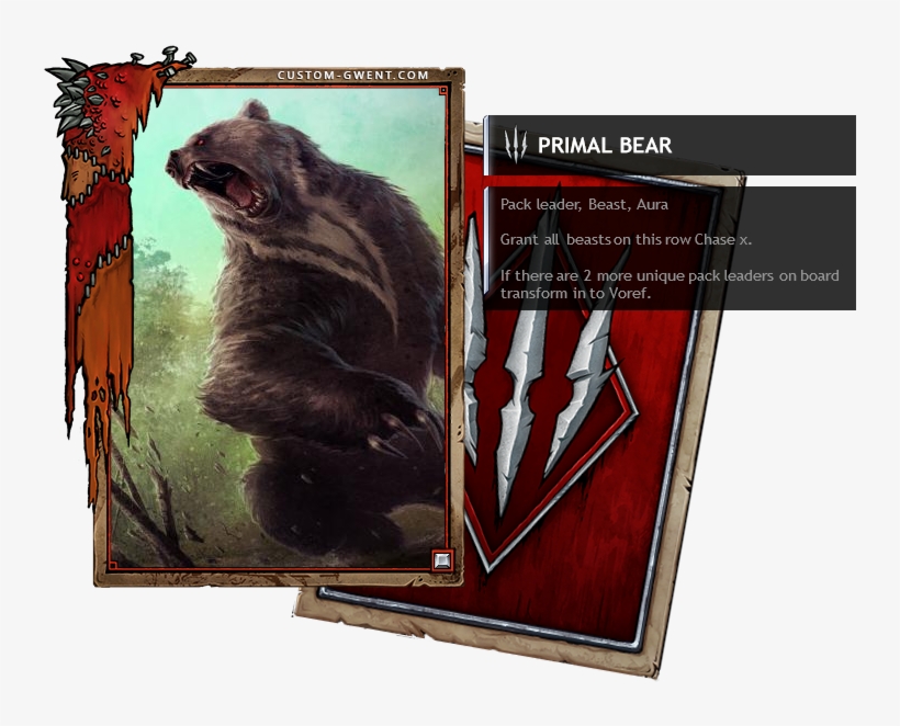 Can Change Place On Turn Start X Times, Taking Damage - Ulvenwald Bear - Dark Ascension - Magic: The Gathering, transparent png #2645075