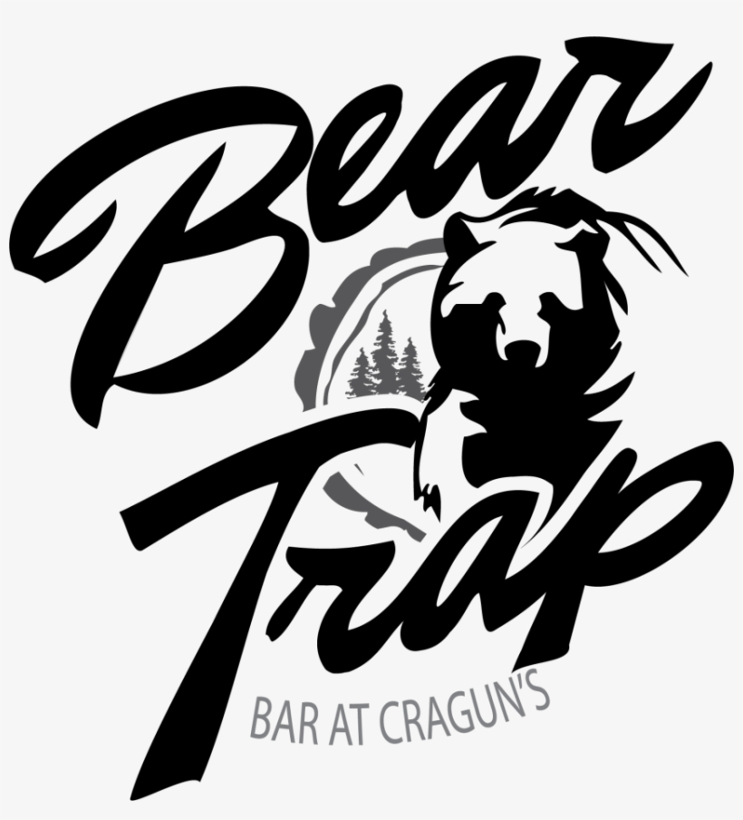 Bear Trap Lounge - Hobby Vinyl Decal Bear Figure Hobby Decor (15 X 9,76