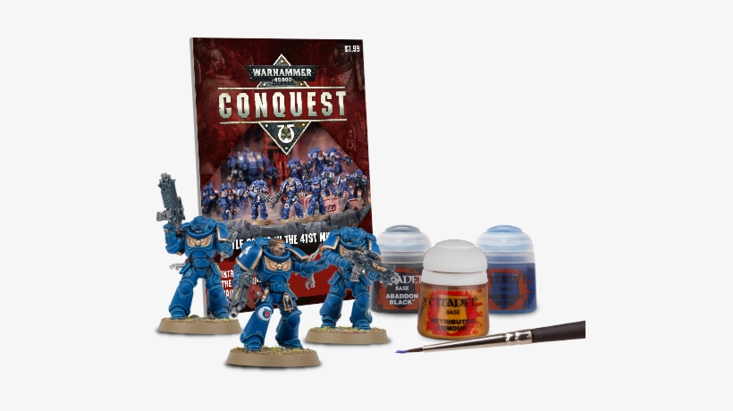 Delve Into The Grim Darkness Of The Far Future With - Warhammer 40000 Conquest Magazine, transparent png #2645337