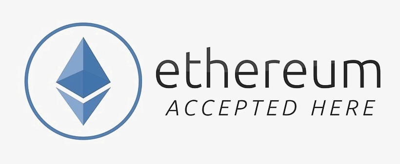 Ethereum Accepted Here Free Download Png - We Accept Bitcoin And Ethereum, transparent png #2645437