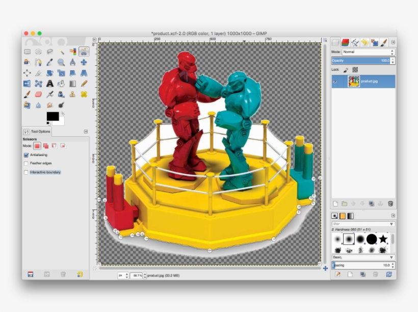 And Here's What The Image Looks Like After Shrinking - Gimp, transparent png #2646308