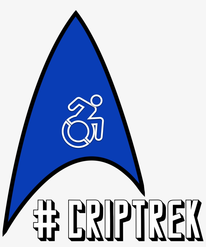 Blue Starfleet Insignia With Wheelchair User Logo In, transparent png #2646358