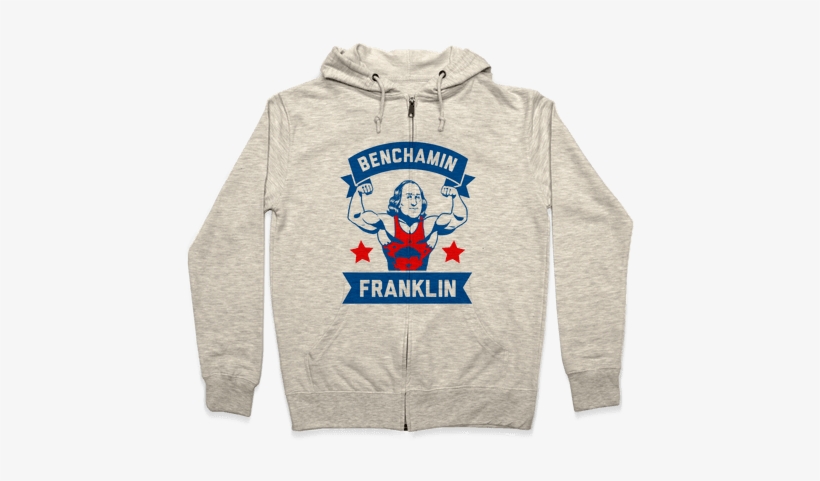 Benchamin Franklin Zip Hoodie - All I Want To Do Is Pet Cats And Listen To Metal Hoodie:, transparent png #2646899