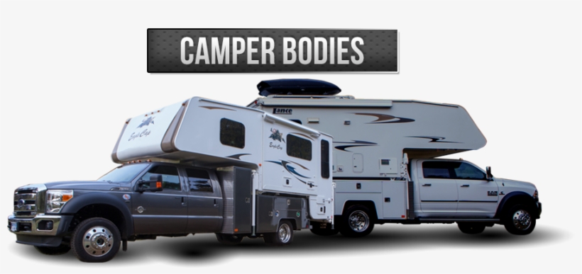 The Camper Body Is A Douglass Specialty, With The Serious - Camper Truck Bodies, transparent png #2646965