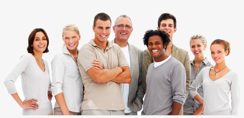 Demo-team - Group Of People In White, transparent png #2647454