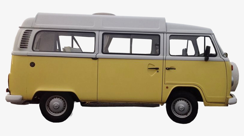 Vw Camper Van Yellow Vintage Camping Png Images - Vintage Volkswagen Van Png, transparent png #2647549