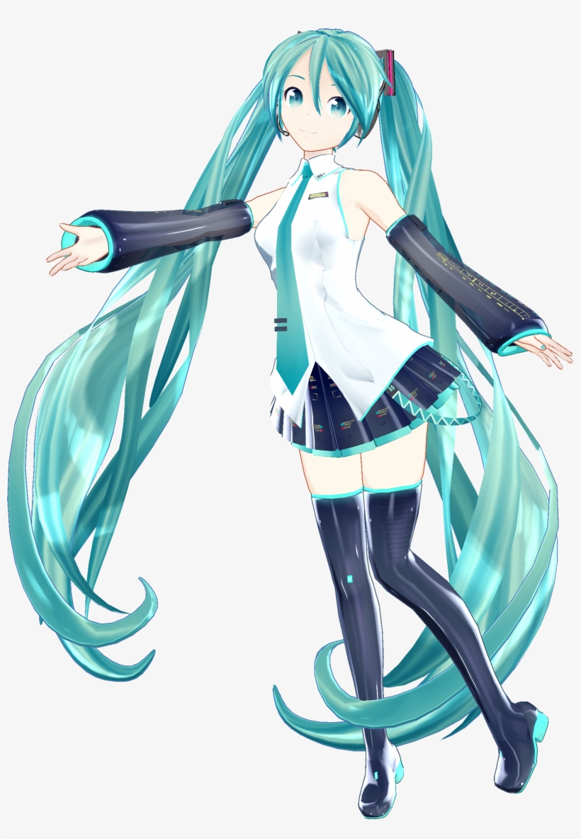 Miku Hatsune V3 Mmd Help By Adan Official-d6qa66x - Anime, transparent png #2648995