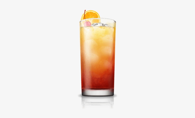 Drinks Transparent Tequila - Tequila Sunrise Cocktail Png, transparent png #2649603