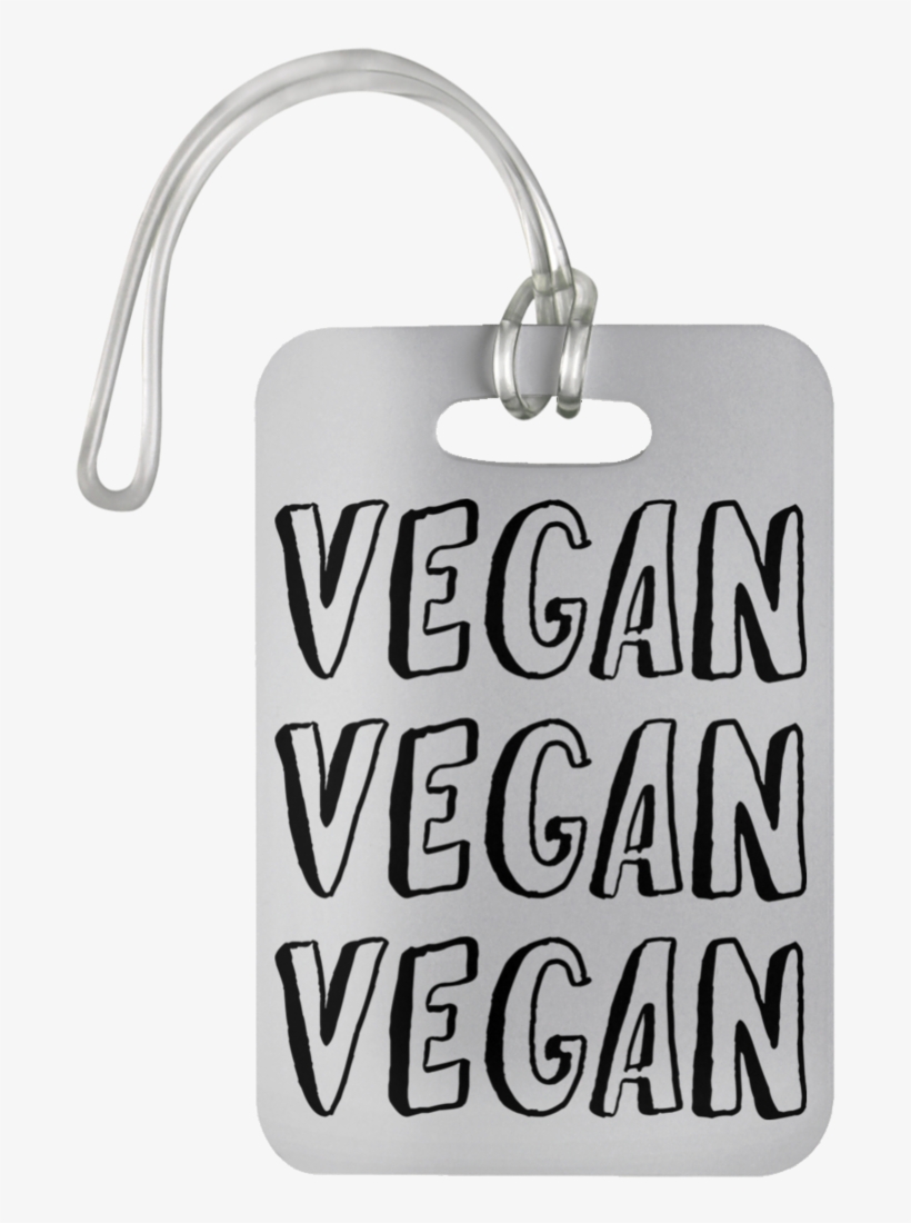 Vegan Vegan Vegan Luggage Bag Tag - Bag Tag, transparent png #2649791