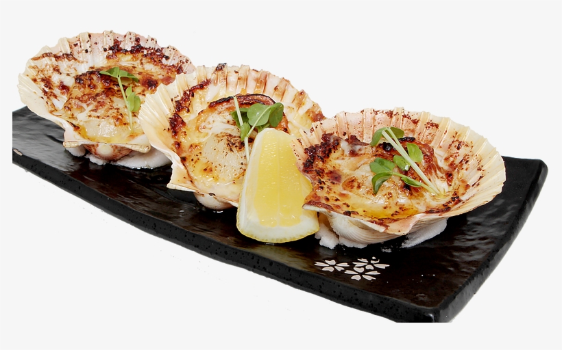 Flame Grilled Cheese Scallop - Side Dish, transparent png #2650109