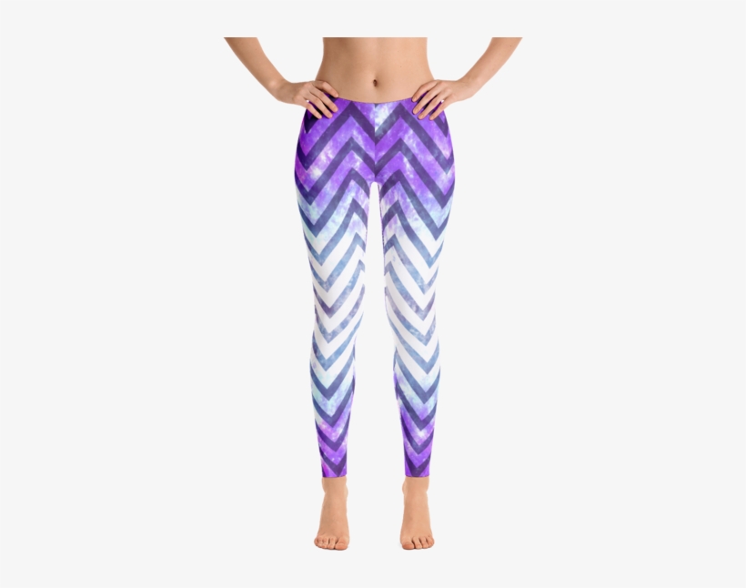 Cosmic Zig-zag Leggings - Fracticalvisions Opal Dragon , (all Over Print) Legging, transparent png #2650238