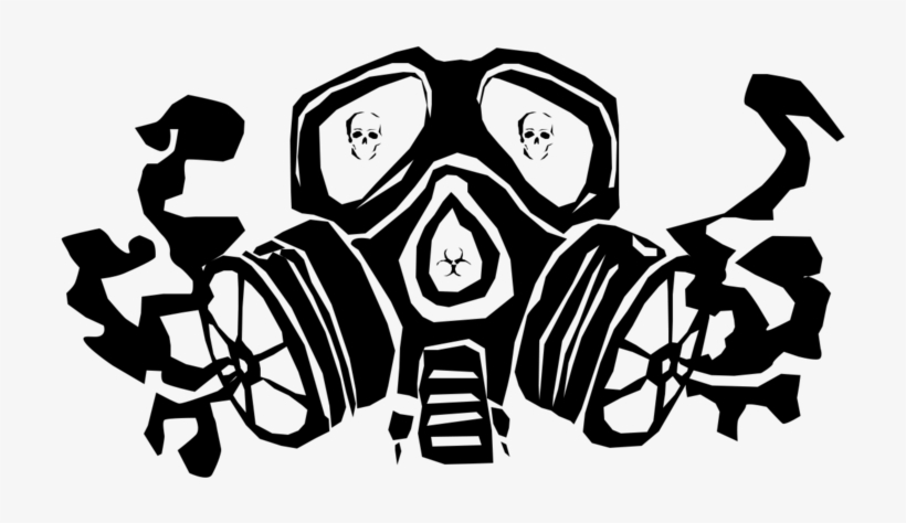 Drawn Gas Mask Graffito - Gas Mask Drawing Logo, transparent png #2650482