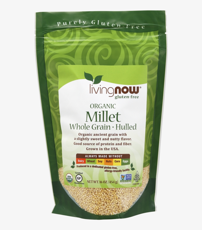 Millet, Organic - Now Foods Amaranth Grain - 1 Lb, transparent png #2650772