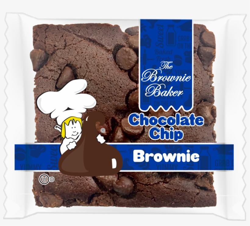 Click For Nutrition - Brownie Baker Cookie, Chocolate Chip - 12 Pack, 4 Oz, transparent png #2652267