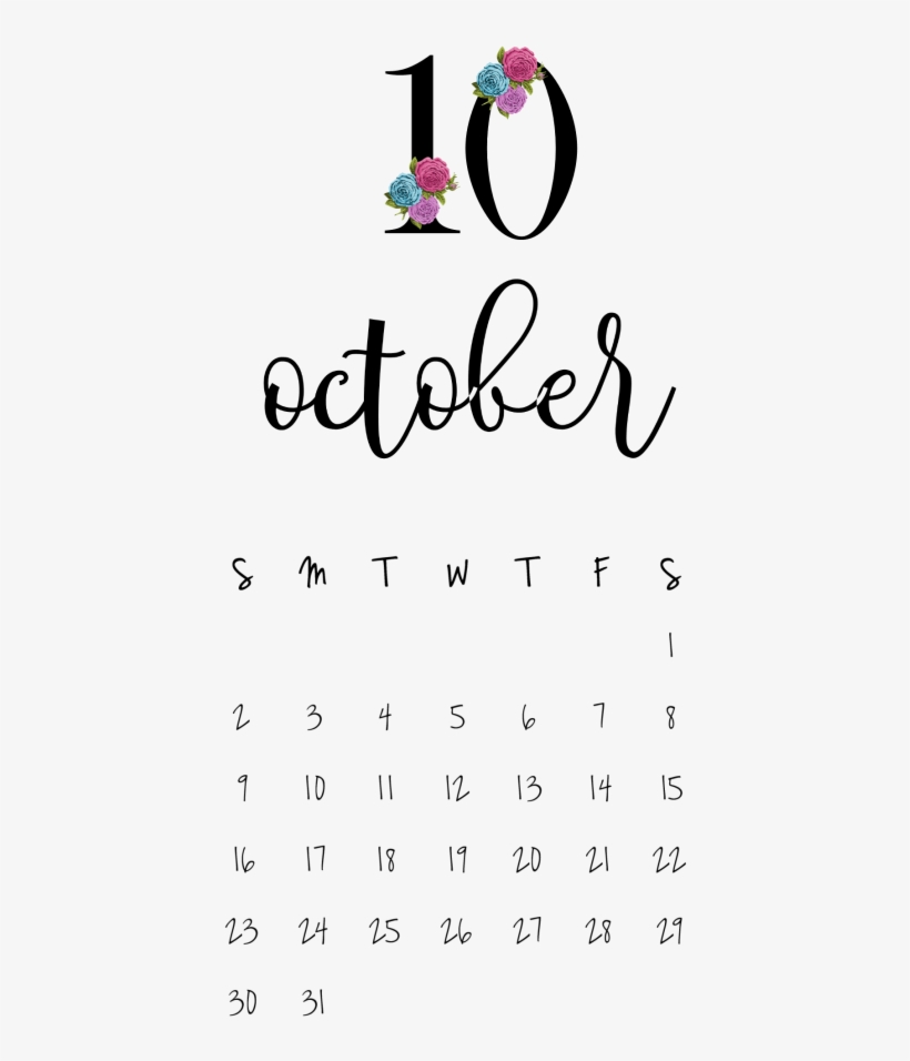 October Creative Calendar, Calendar Design, 2018 Printable - Beautiful December 2018 Calendar, transparent png #2652337