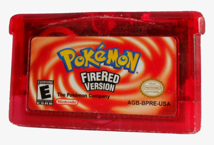 Pokemon Fire Red Game Cartridge - Pokemon Fire Red, transparent png #2652716