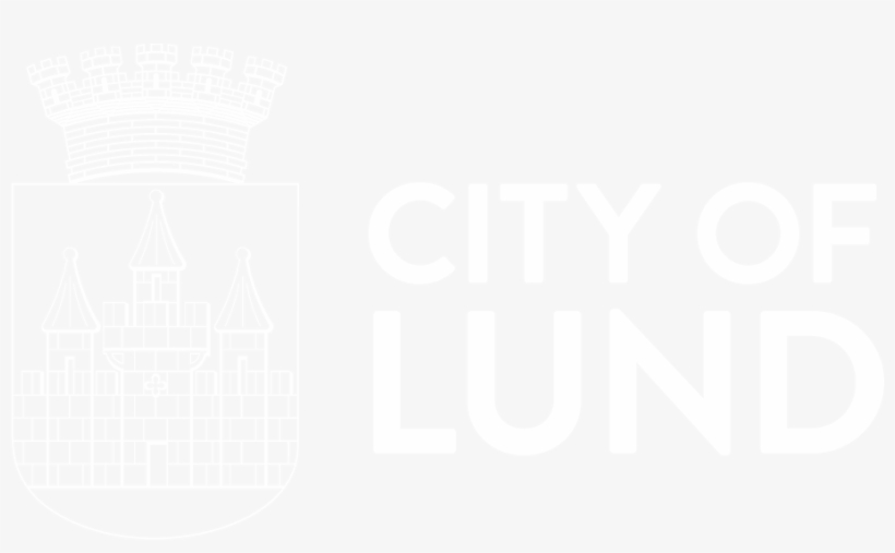 7637 City Of Lund Logo Horisontellt Neg Vit - Man City Are Shit, transparent png #2653352