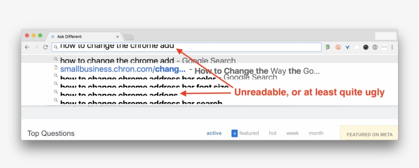Wonky Font Size Makes Chrome Silly - Information, transparent png #2653739