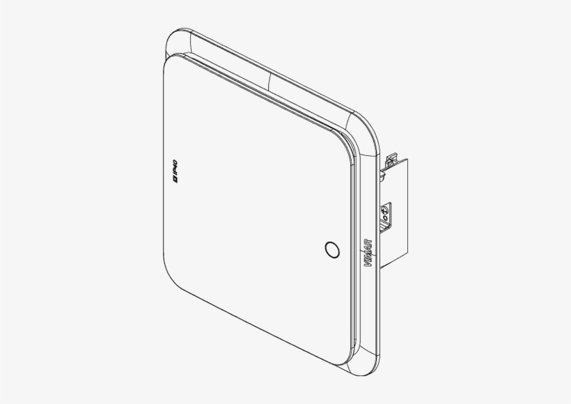 Vista 3d - Centralino Estetico Da Incasso Moduli Bianco B Vimar, transparent png #2654008