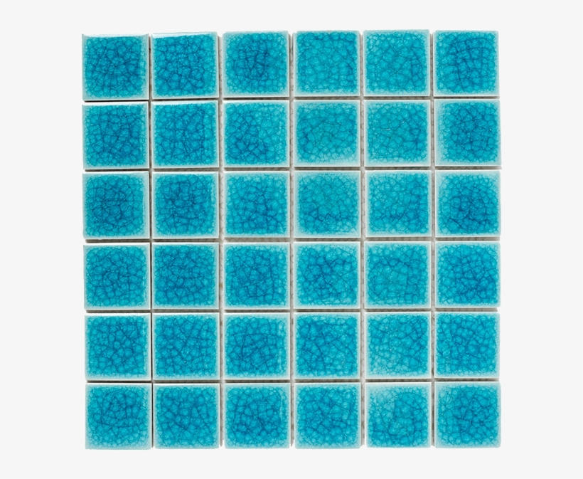 Bright & Beautiful Crackle Blue Ceramic Gloss Wall - British Ceramic Tile Mosaics Bright And Beautiful Blue, transparent png #2654360