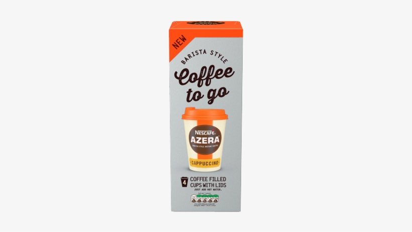 Discover A Premium Cappuccino To Have At Home With - Nescafe Azera Coffee To Go Americano 4 Cups, transparent png #2655709