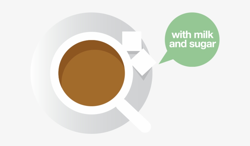 The “milk And Sugar” Drinker Is Sensitive, Delicate - Circle, transparent png #2655990