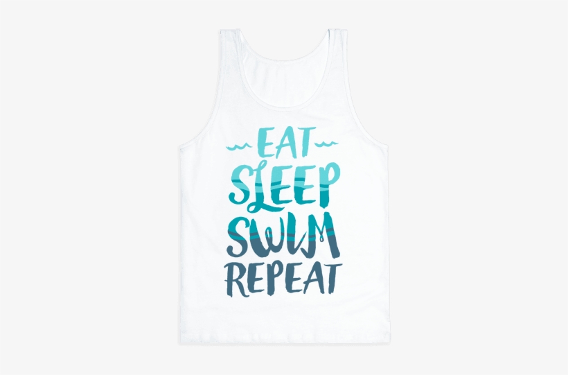 Eat Sleep Swim Repeat T Shirt, transparent png #2655997