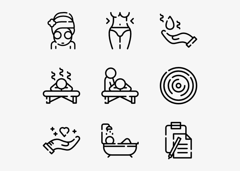 Spa & Wellness 80 Icons - Massage Icon Free, transparent png #2656206