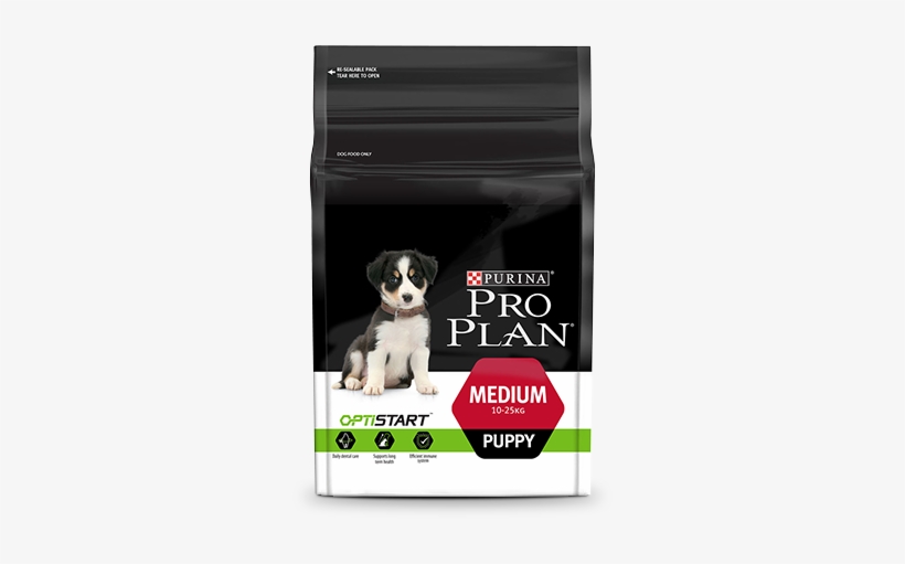 Medium Puppy With Optistart Puppy Food - Pro Plan Medium Breed Puppy, transparent png #2657084