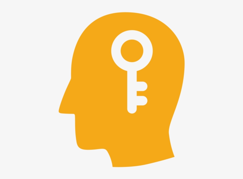 Icon Is A Head With A Key Inside The Head - R&d Icon, transparent png #2657361