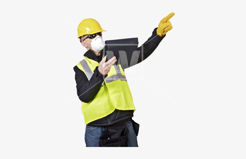 Png Contractor With Tablet - Photograph, transparent png #2658129