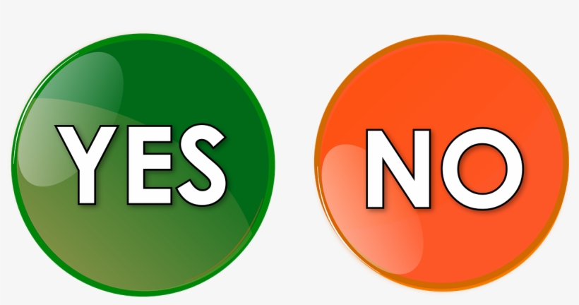 Yes No - Yes No Button Png, transparent png #2658407