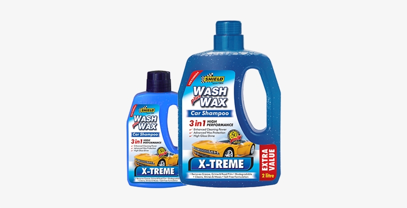 Xtreme Wash Wax Shampoo - Shield Xtreme Wash Wax Shampoo (2l), transparent png #2658462