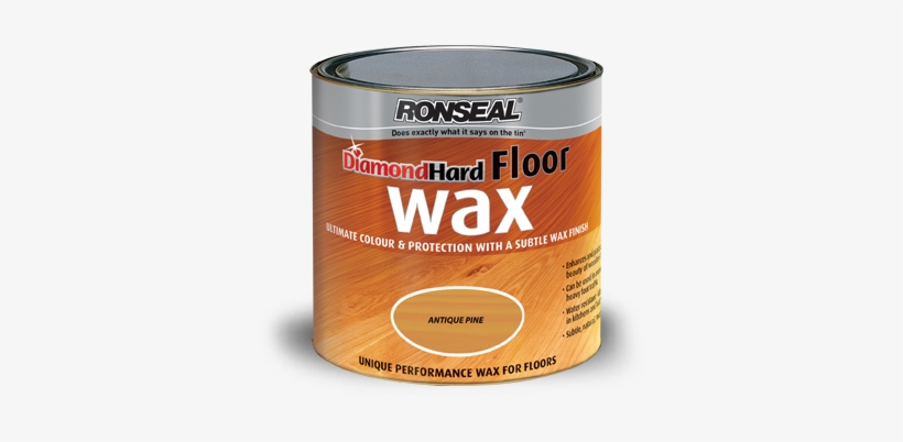 Concrete Floor Wax Products - Ronseal Diamond Hard Floor Wax 2.5l - Natural Oak, transparent png #2658780