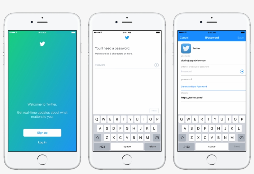 Twitter 1password Sign-up - Twitter App Sign Up, transparent png #2659049