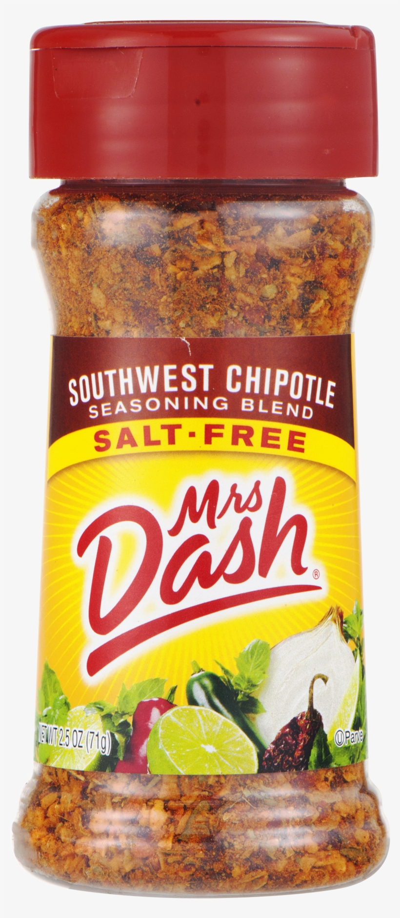 Mrs Dash Southwest Chipotle Salt-free Seasoning Blend - Mrs Dash Southwest Chipotle Seasoning Blend, Salt-free, transparent png #2659807