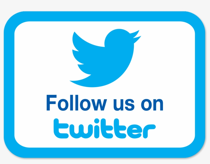 Picture Of Follow Us On Twitter Stickers - Basic Vinyl - Business Retail Decal - Personalized, transparent png #2660303
