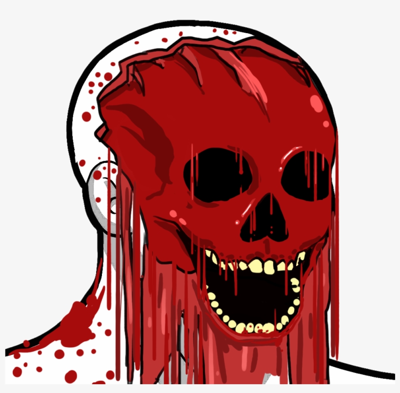 Pepe Hands Anonymous Thu Apr 19 - Skull Wojak, transparent png #2661133