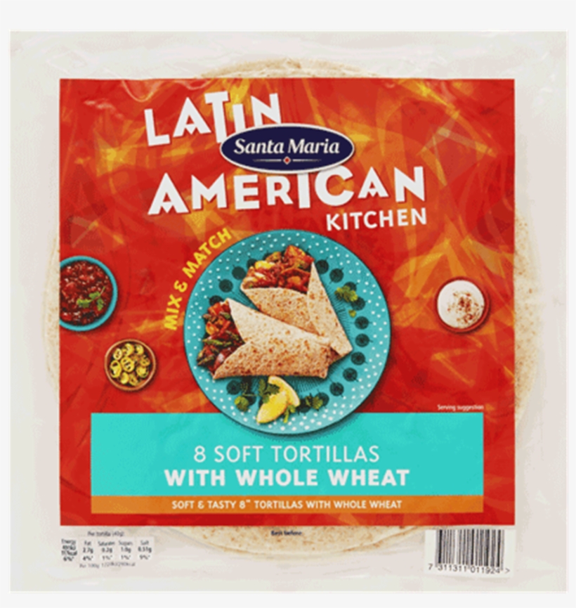 Soft Tortillas With Whole Wheat - Santa Maria Whole Wheat Soft Flour Tortilla 8pk, transparent png #2661351