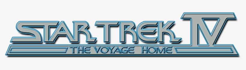 Star Trek Iv - Star Trek The Voyage Home Logo, transparent png #2661433