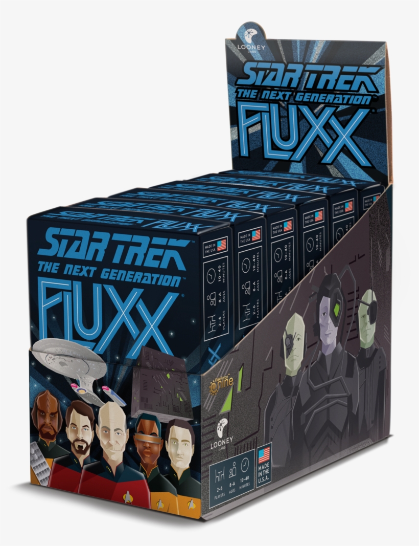 The Next Generation™ Fluxx Box Display - Star Trek The Next Generation, transparent png #2661634