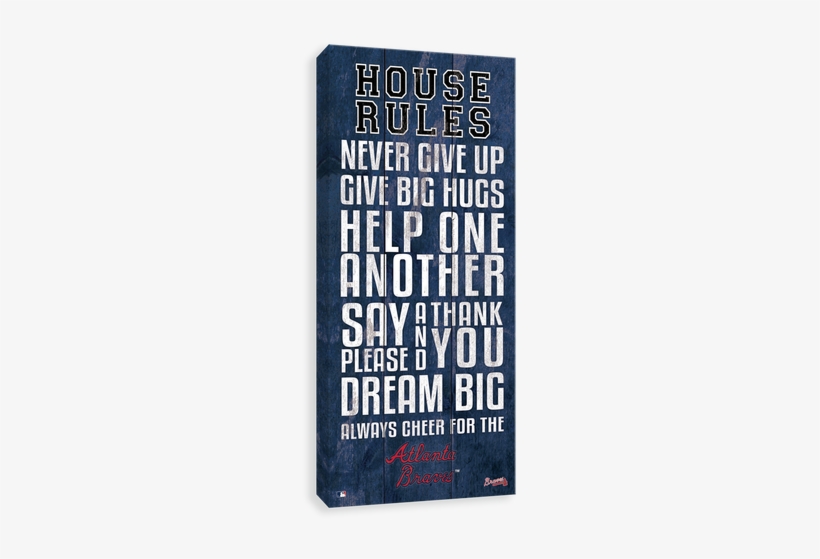Atlanta Braves House Rules - Los Canvases By Scoreart - Los Angeles Dodgers House, transparent png #2661923